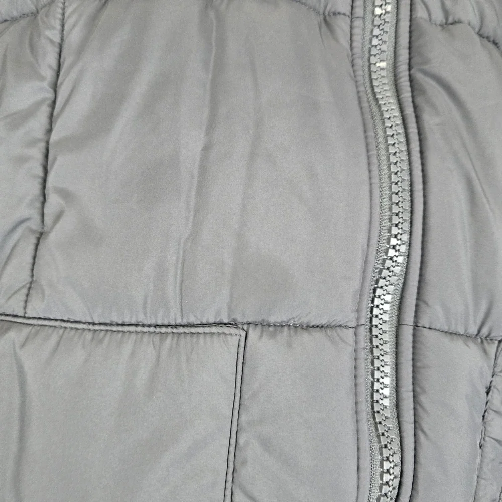 Fabletics Mens Black Quilted Puffer Vest Full Zip Mock Neck size 2X